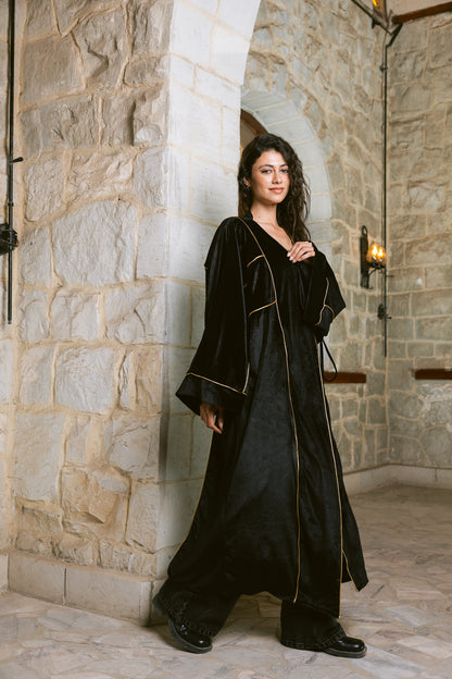Winter Whisper Kaftan - Black
