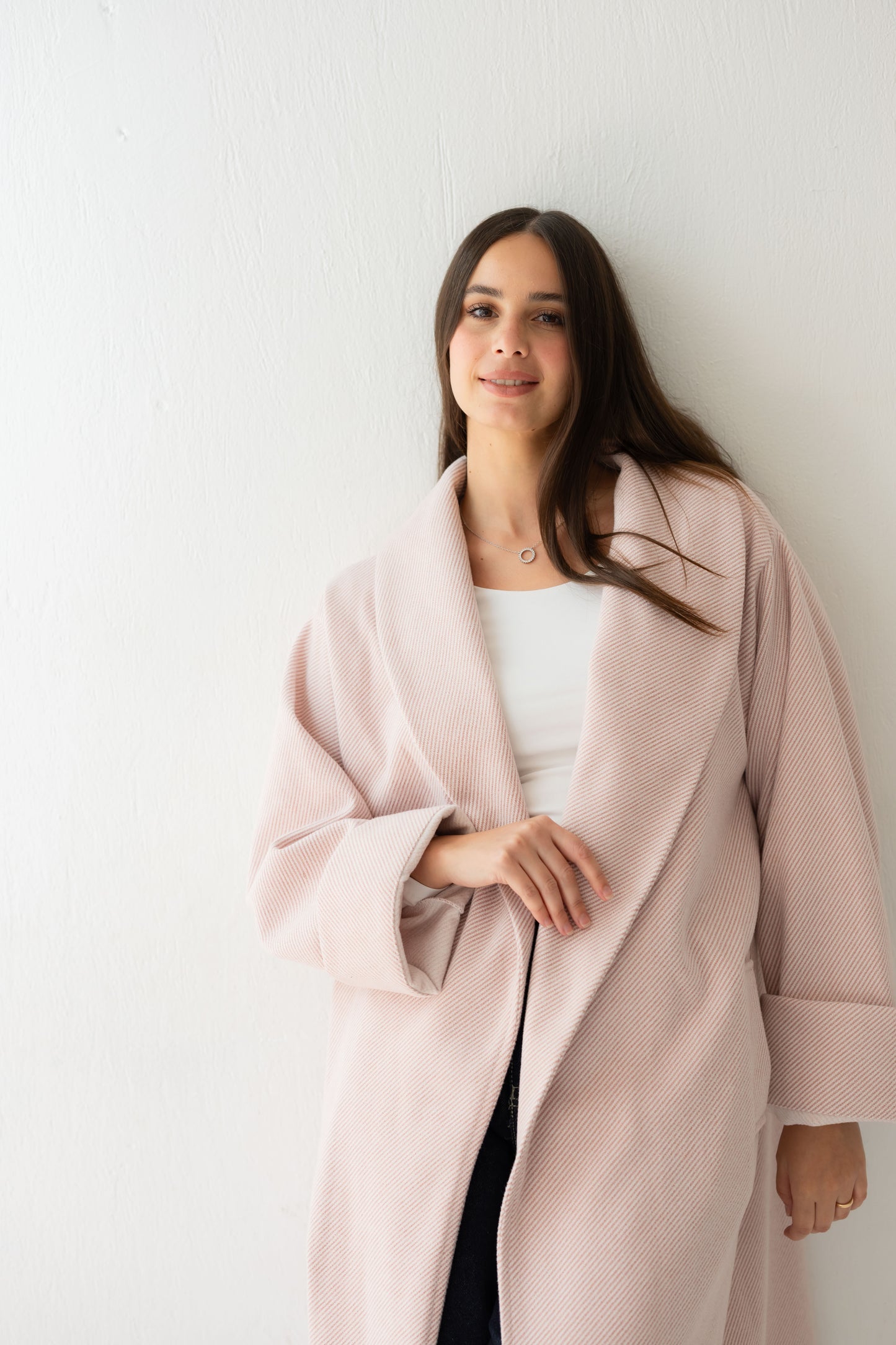 All Eyes Here Coat - Soft Pink