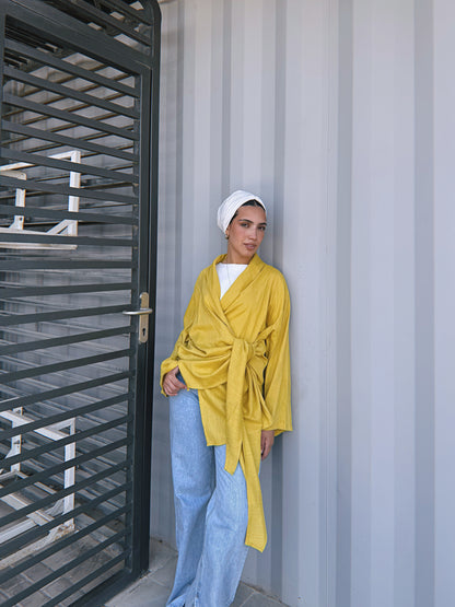Softly Wrap Kimono - Honey