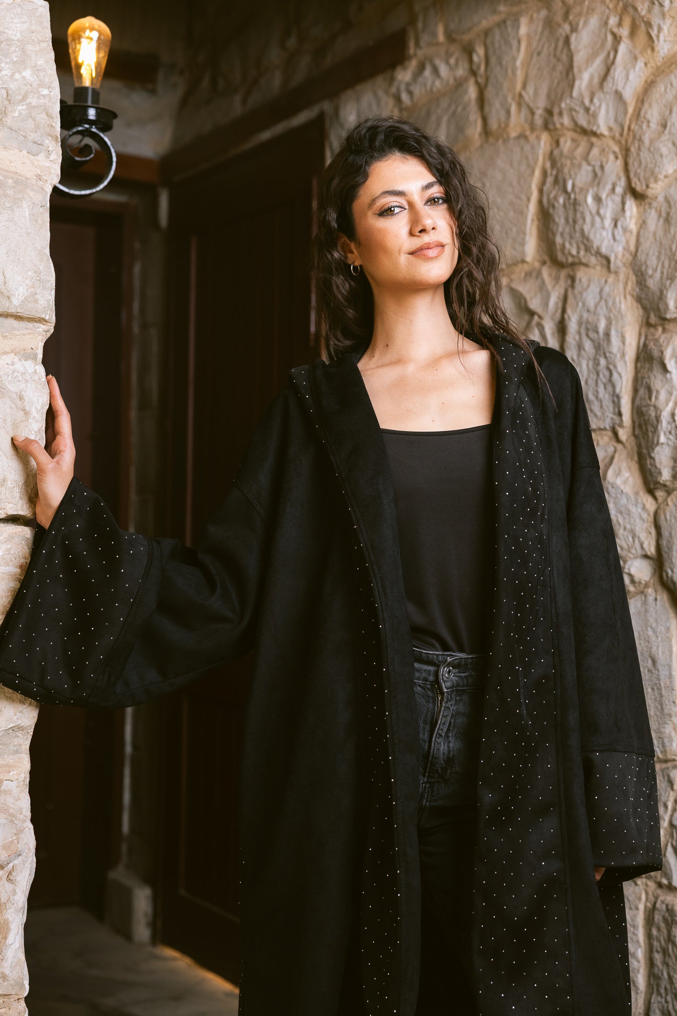 Sukoon Kaftan - Black
