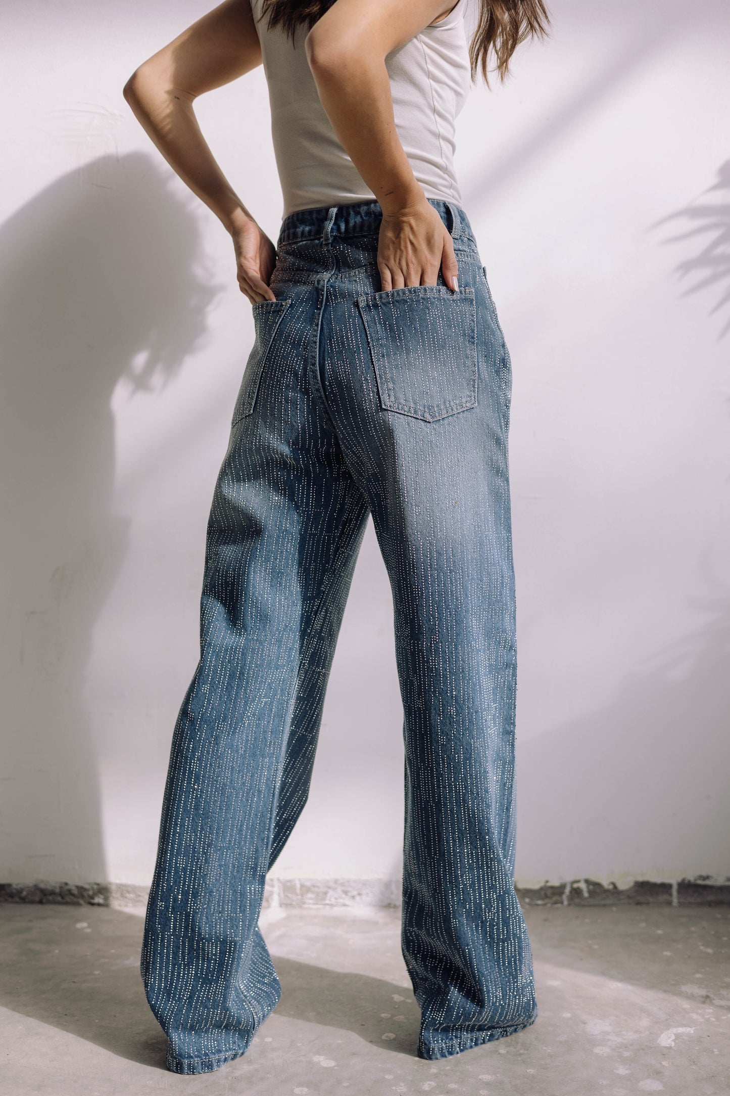 Showstopper Denim Pants - Washed Blue