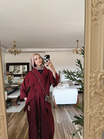 Rema Set - Burgundy