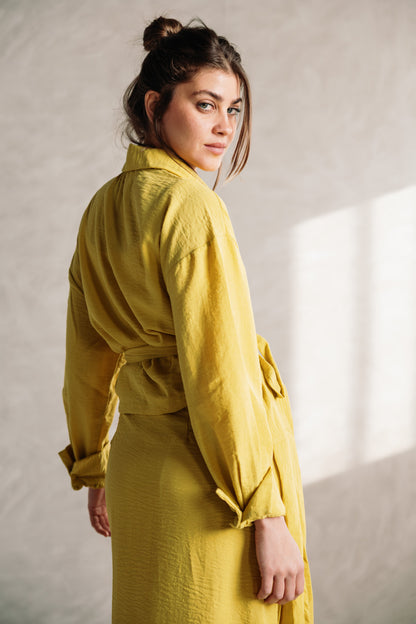 Linen Wrap Me Set - Lime