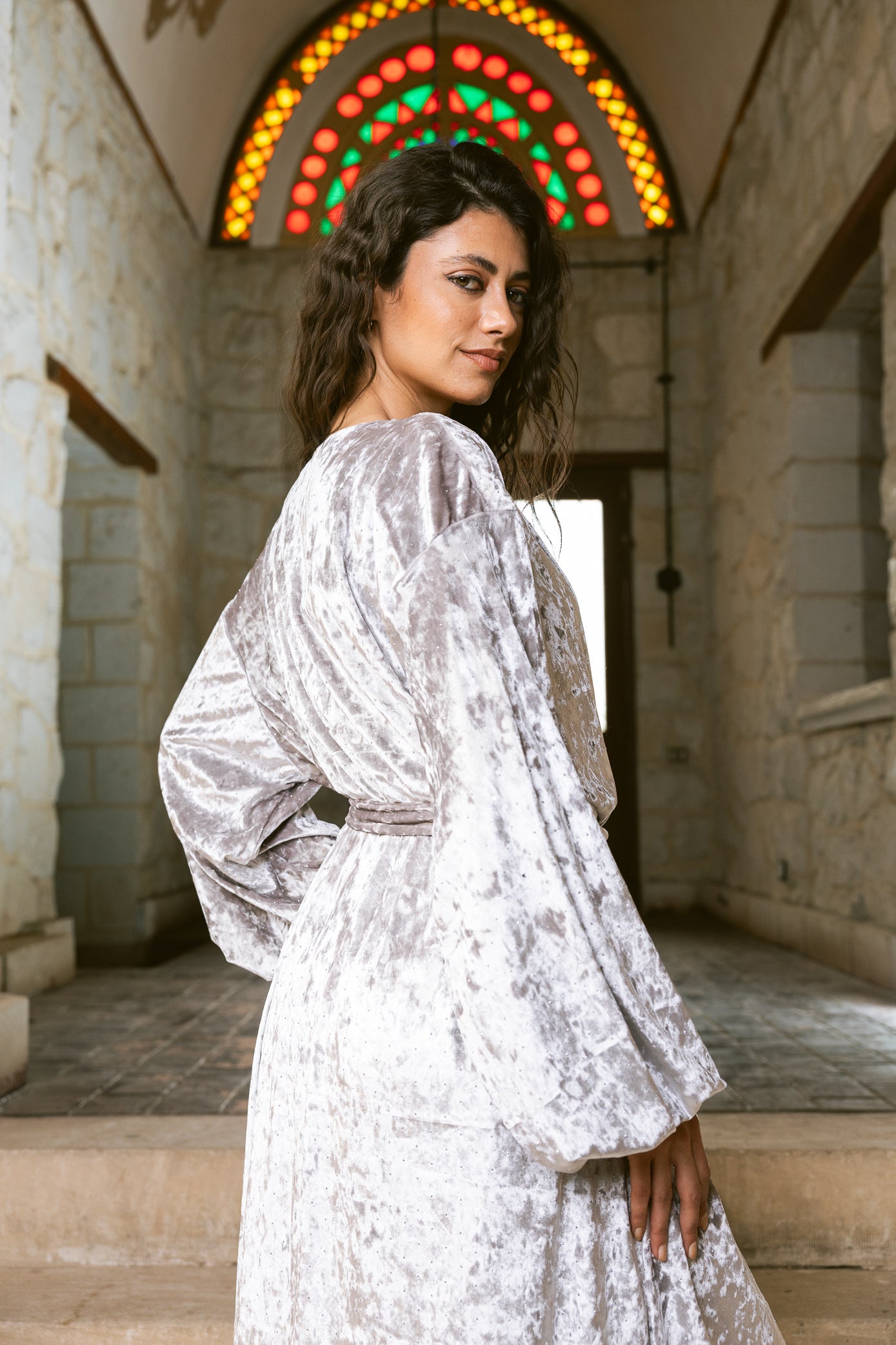 Moonfall Kimono - Silver