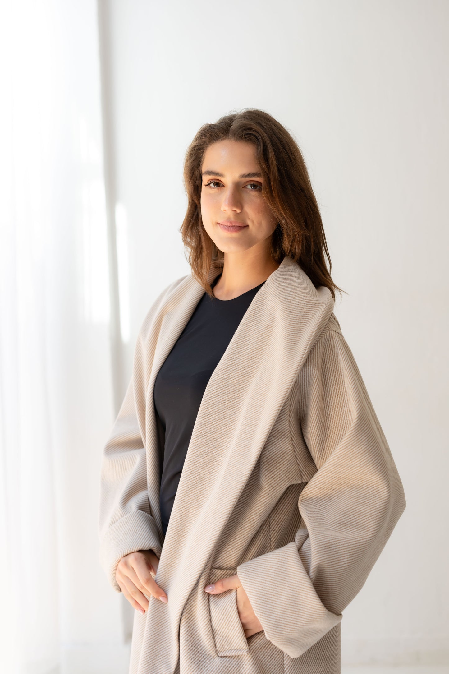 All Eyes Here Coat - Cream