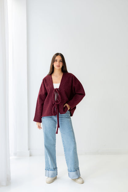 Dream Butterfly Top - Burgandy