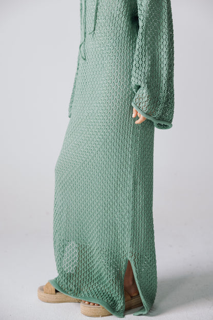 Earthy Knit Dress - Olive