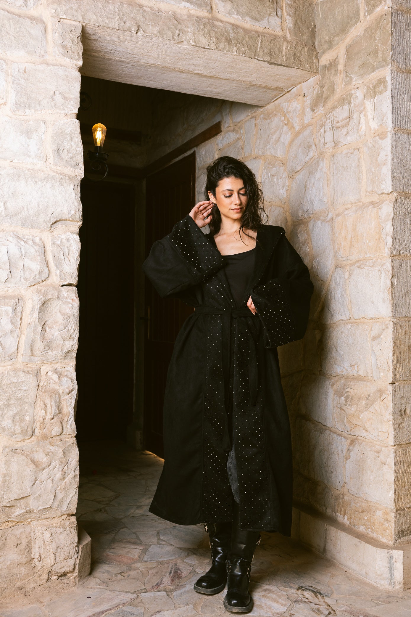 Sukoon Kaftan - Black