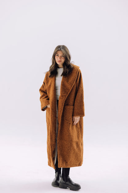 Signature Cozy Coat - Caramel Brown