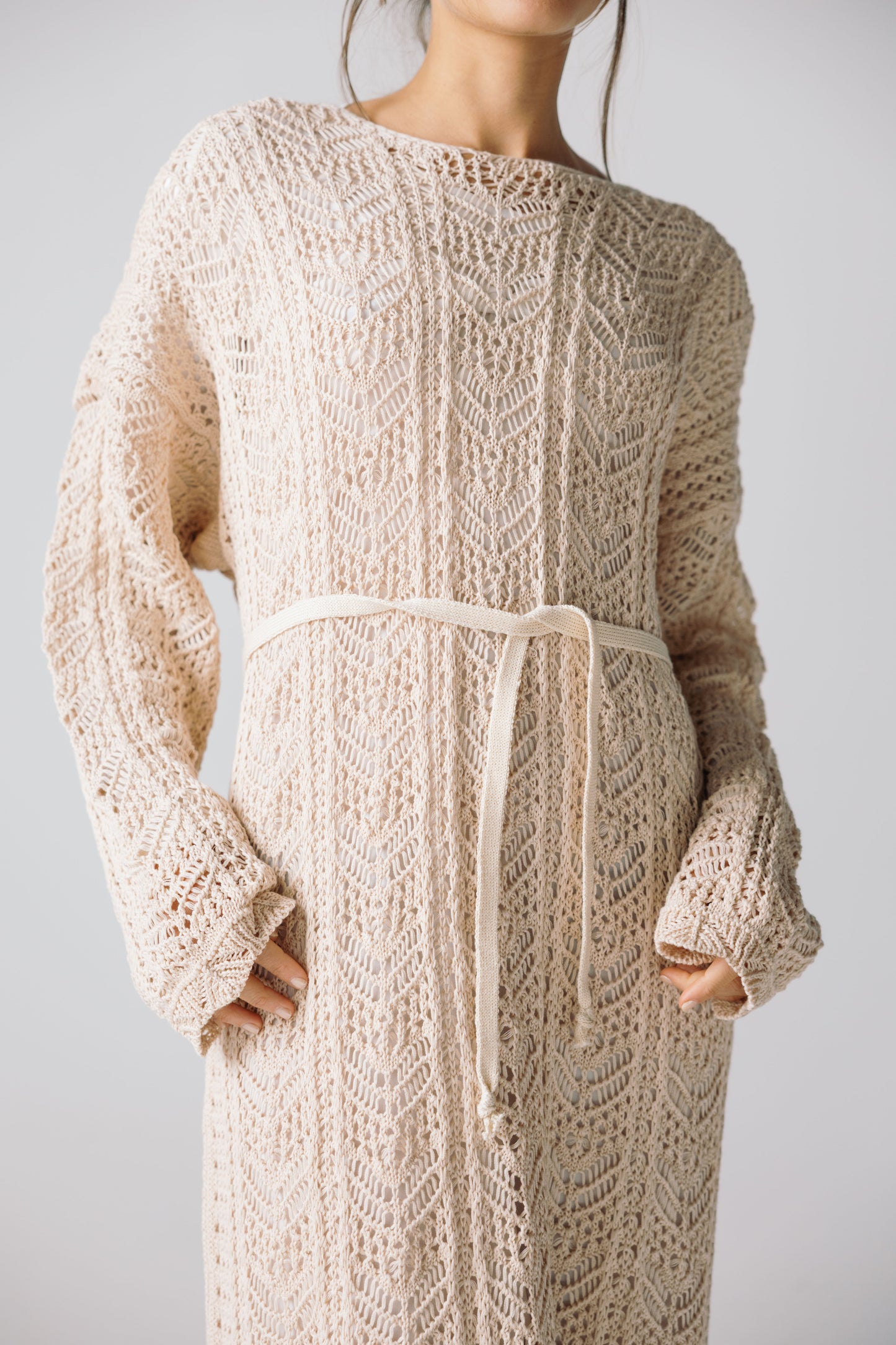 Sea Soul Knit Dress - Cream