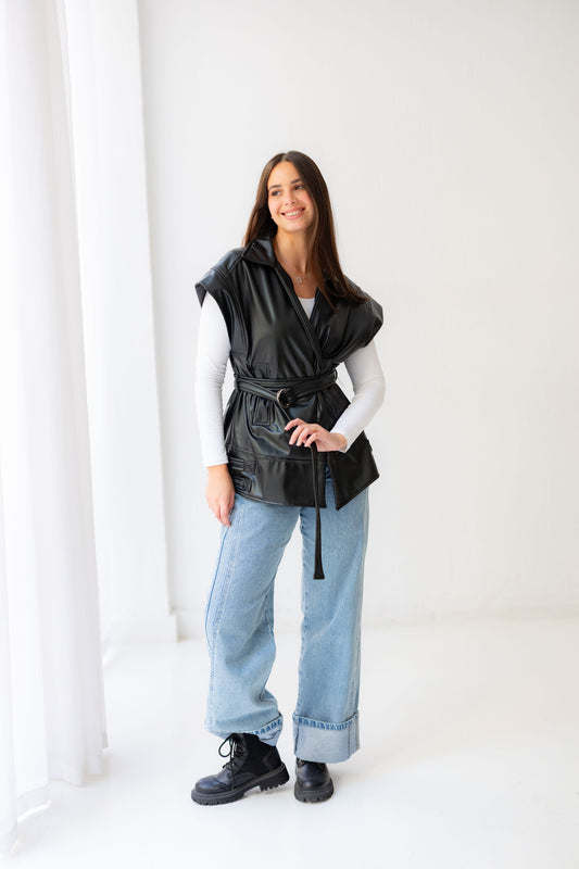 Statement Vest - Black