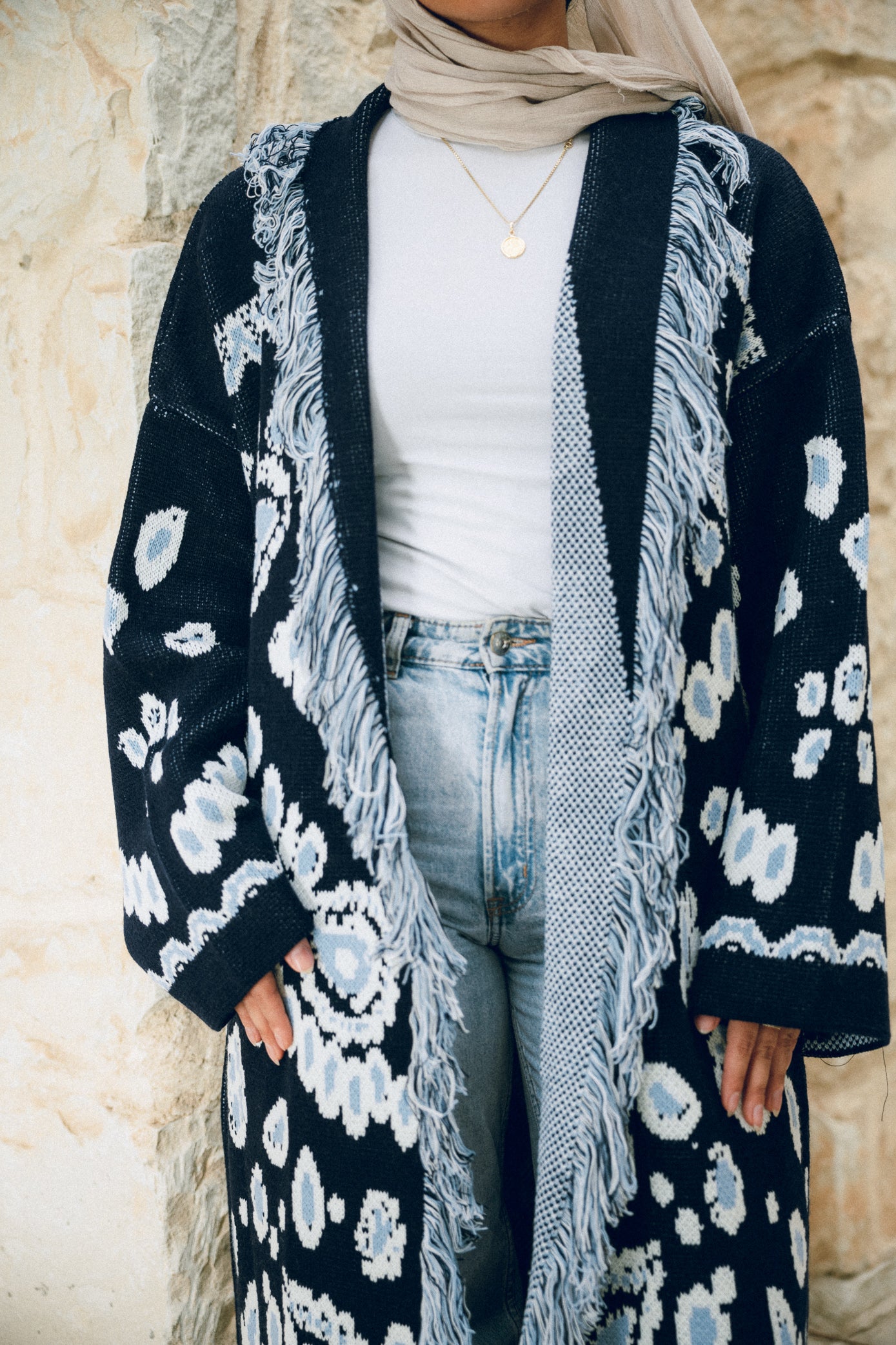 Rihla Cardigan - Navy
