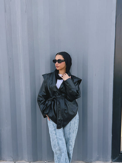 Bold As Love Leather Jacket - Black