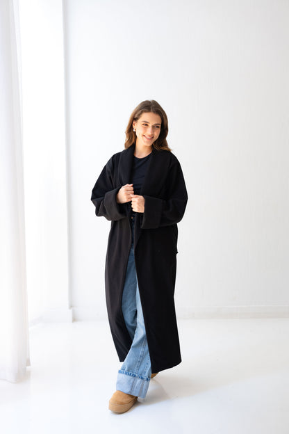 All Eyes Here Coat - Black