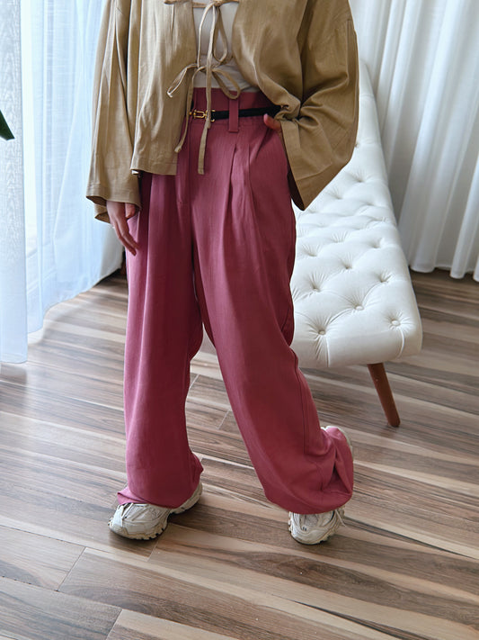 Old Money Linen Pants - Cashmere