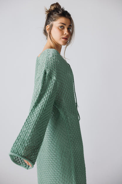 Earthy Knit Dress - Olive