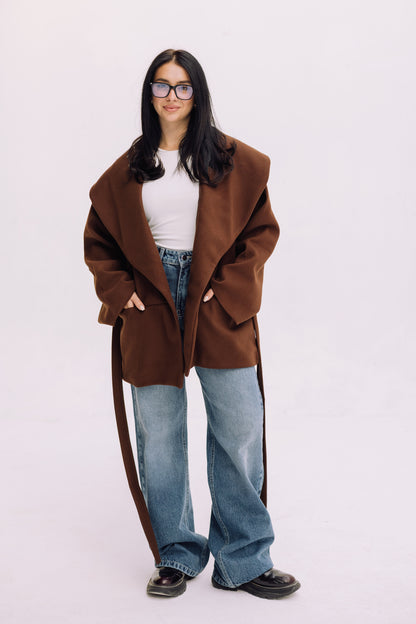 Winter Pearl Jacket - Brown