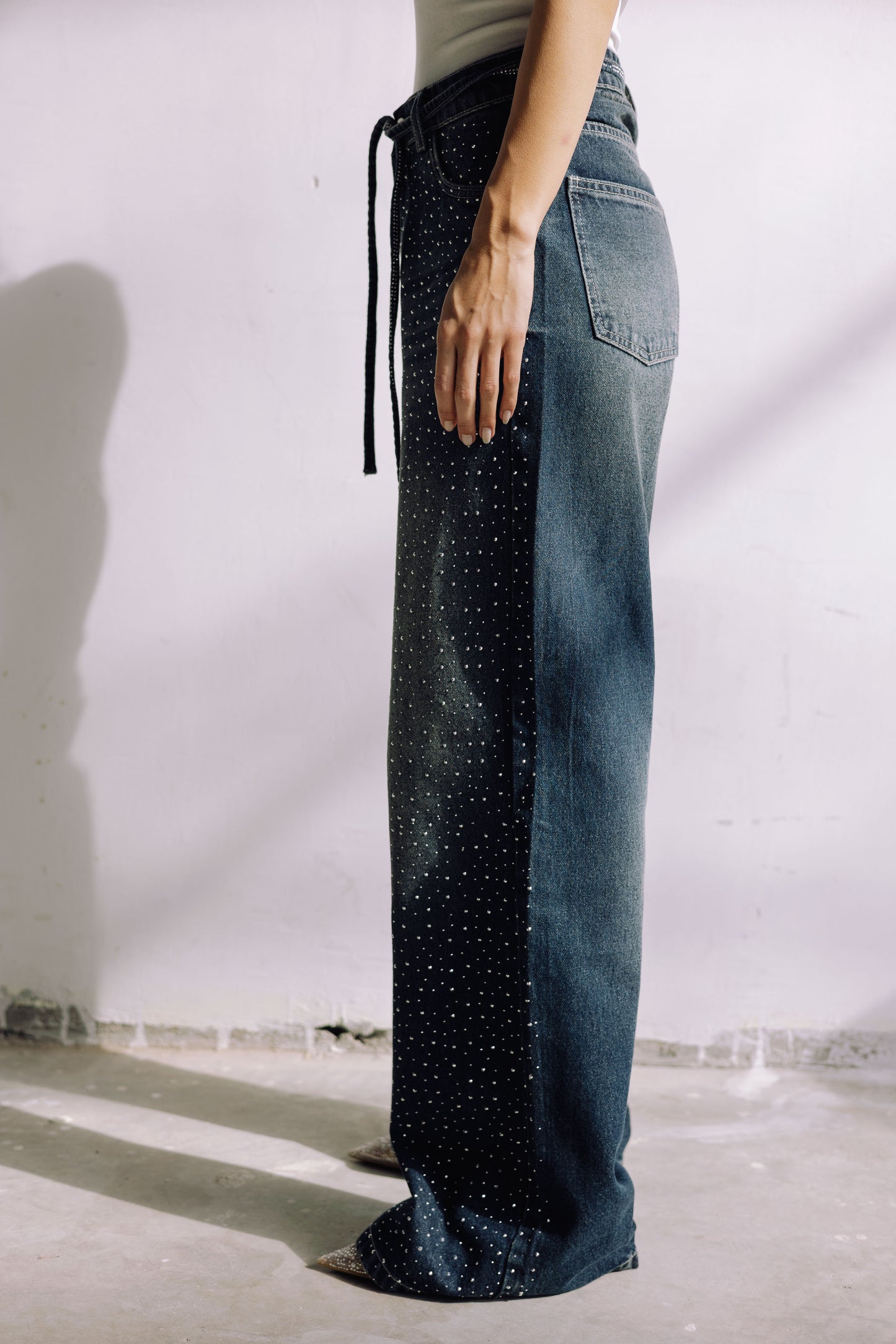 Midnight Spark Jeans - Smoky Blue