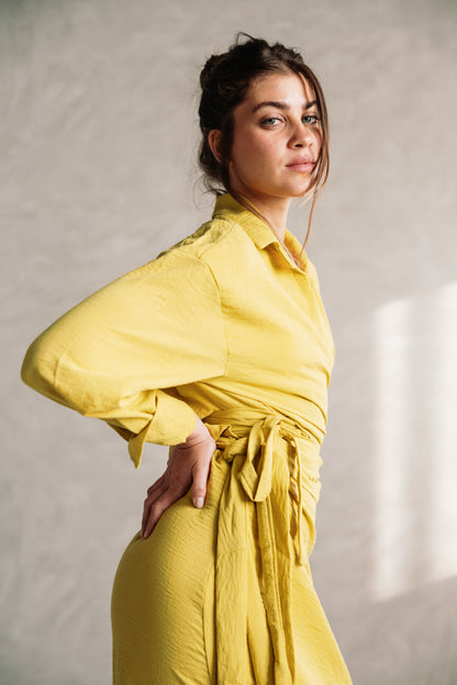 Linen Wrap Me Set - Lime