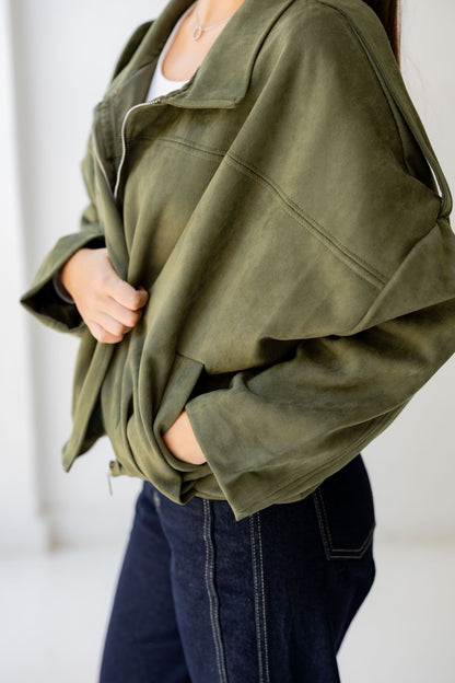 Velvet Storm Jacket - Olive