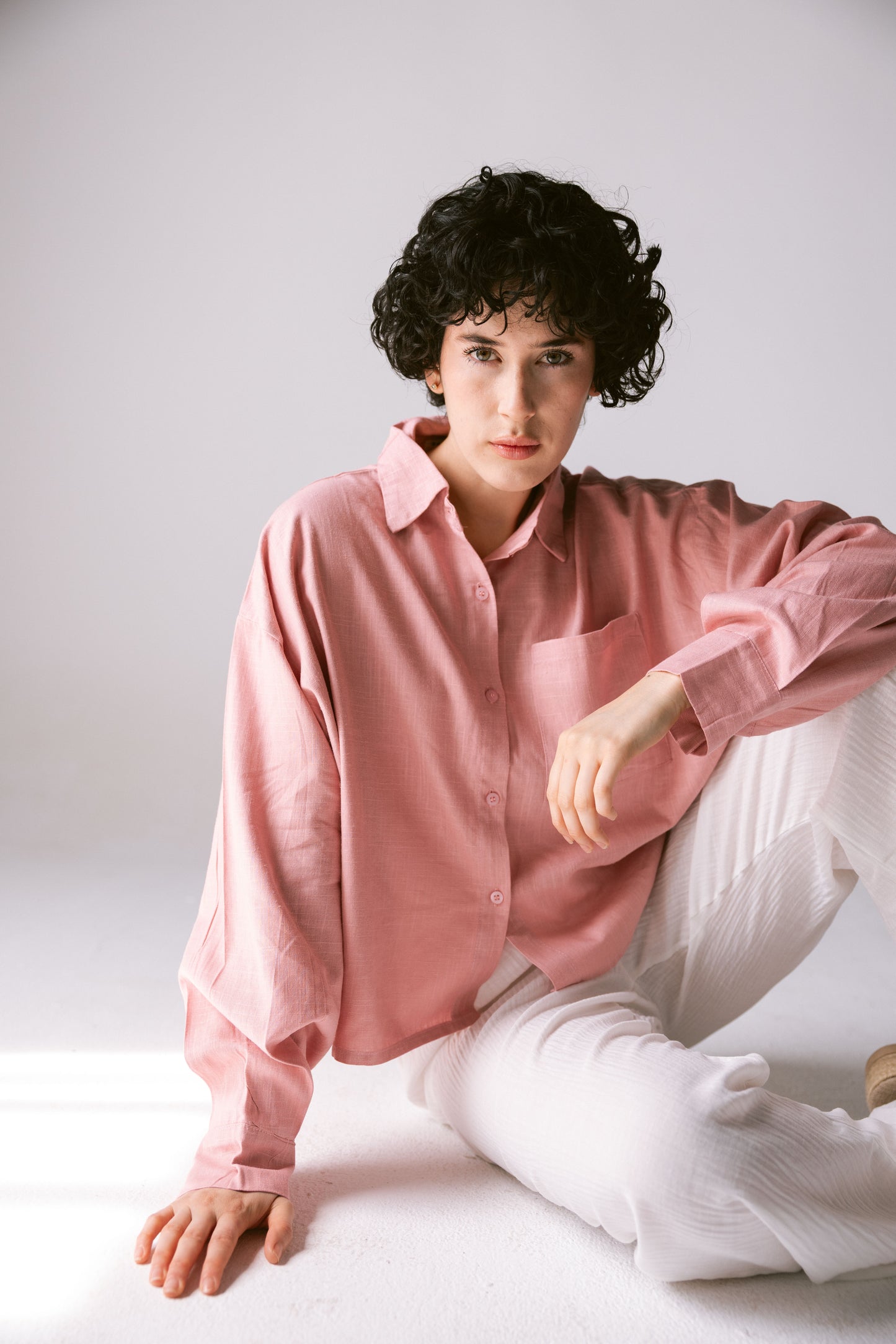 Cropped Shirt - Cashmere