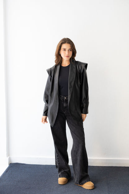 Bold As Love Leather Jacket - Black