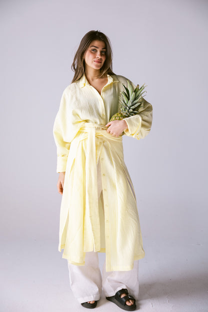 Off-Duty Shirt - Powder Yellow