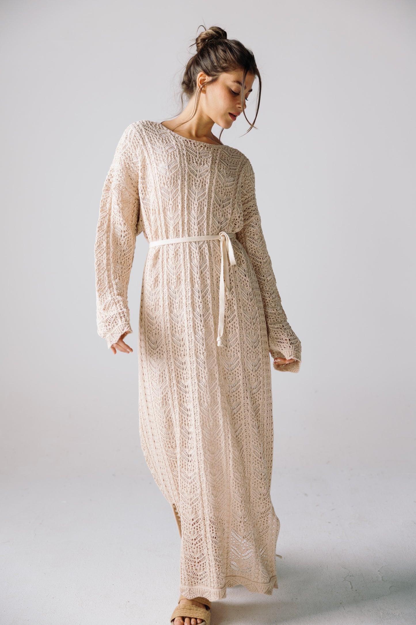Sea Soul Knit Dress - Cream