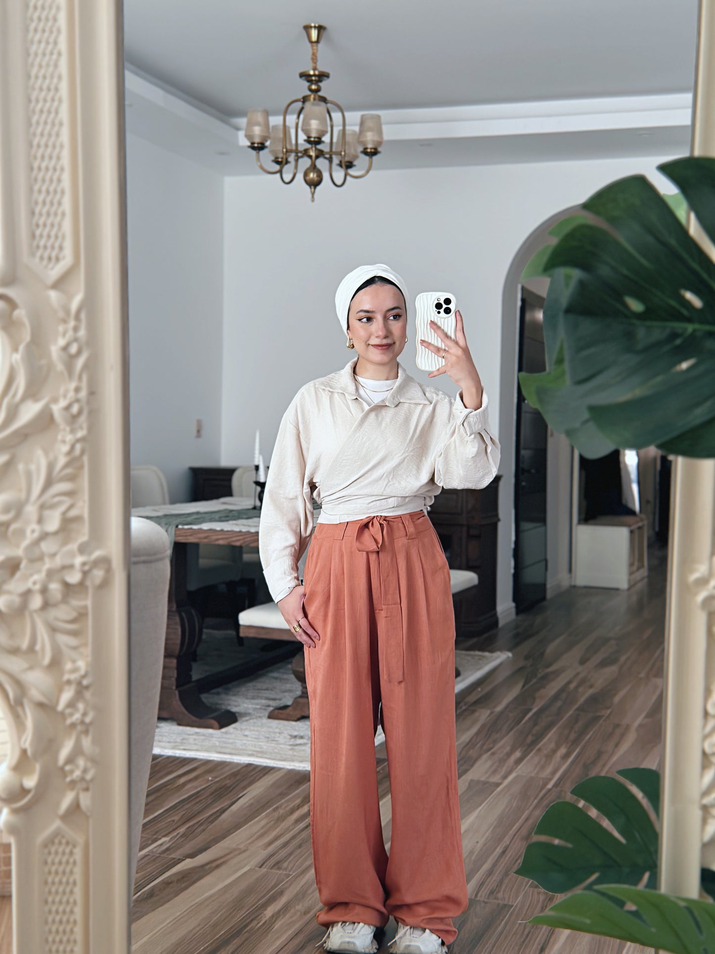 Old Money Linen Pants - Peach