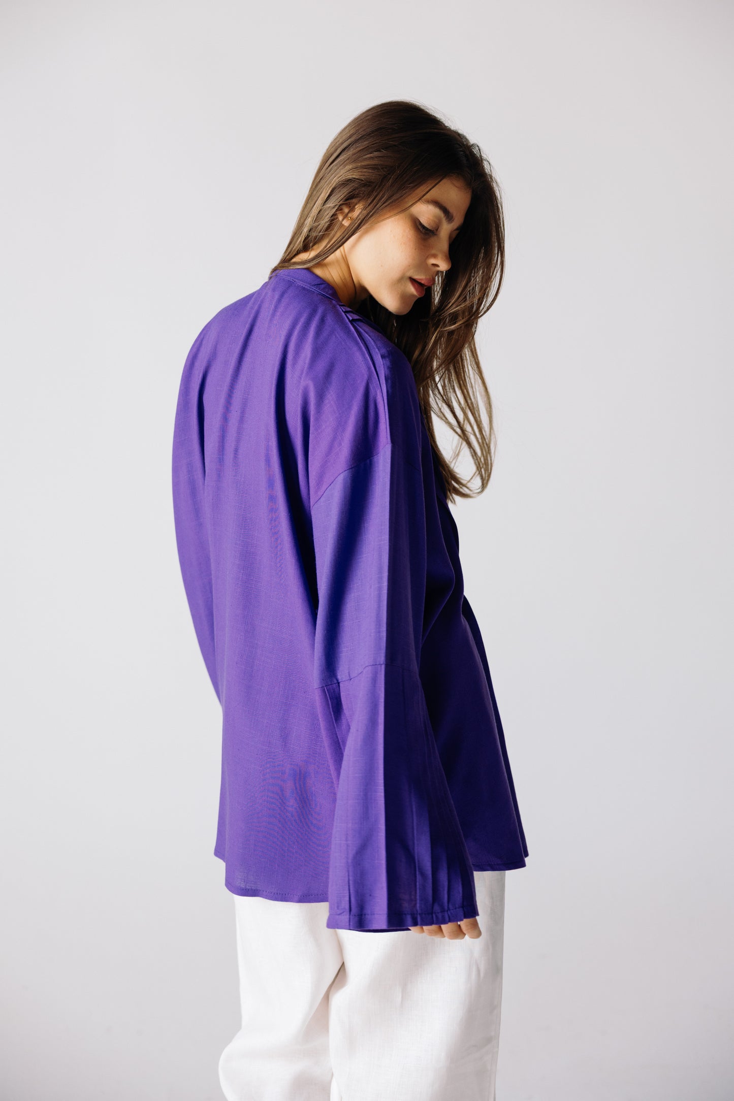 Pleated Top - Violet