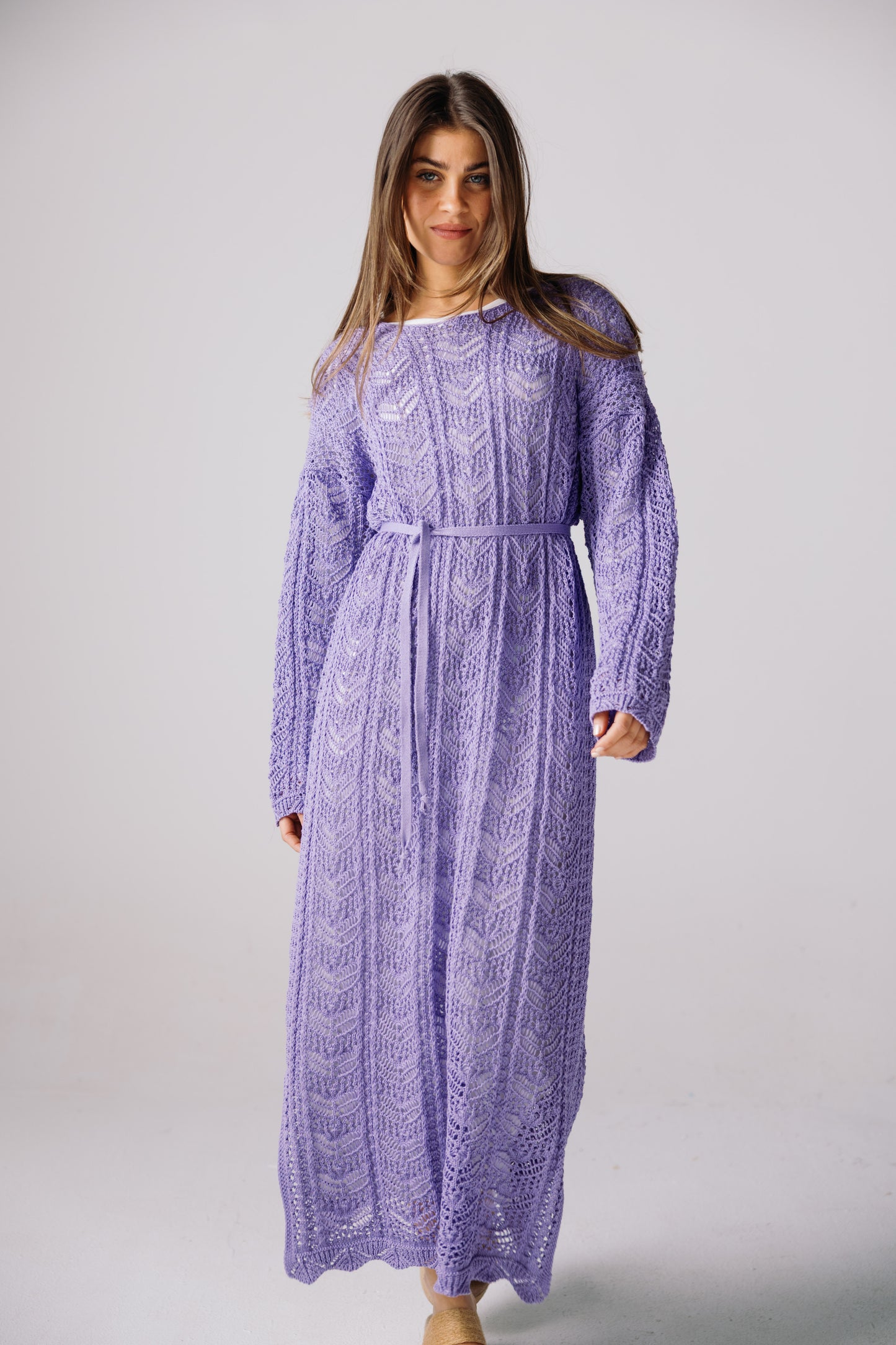 Sea Soul Knit Dress - Lilac