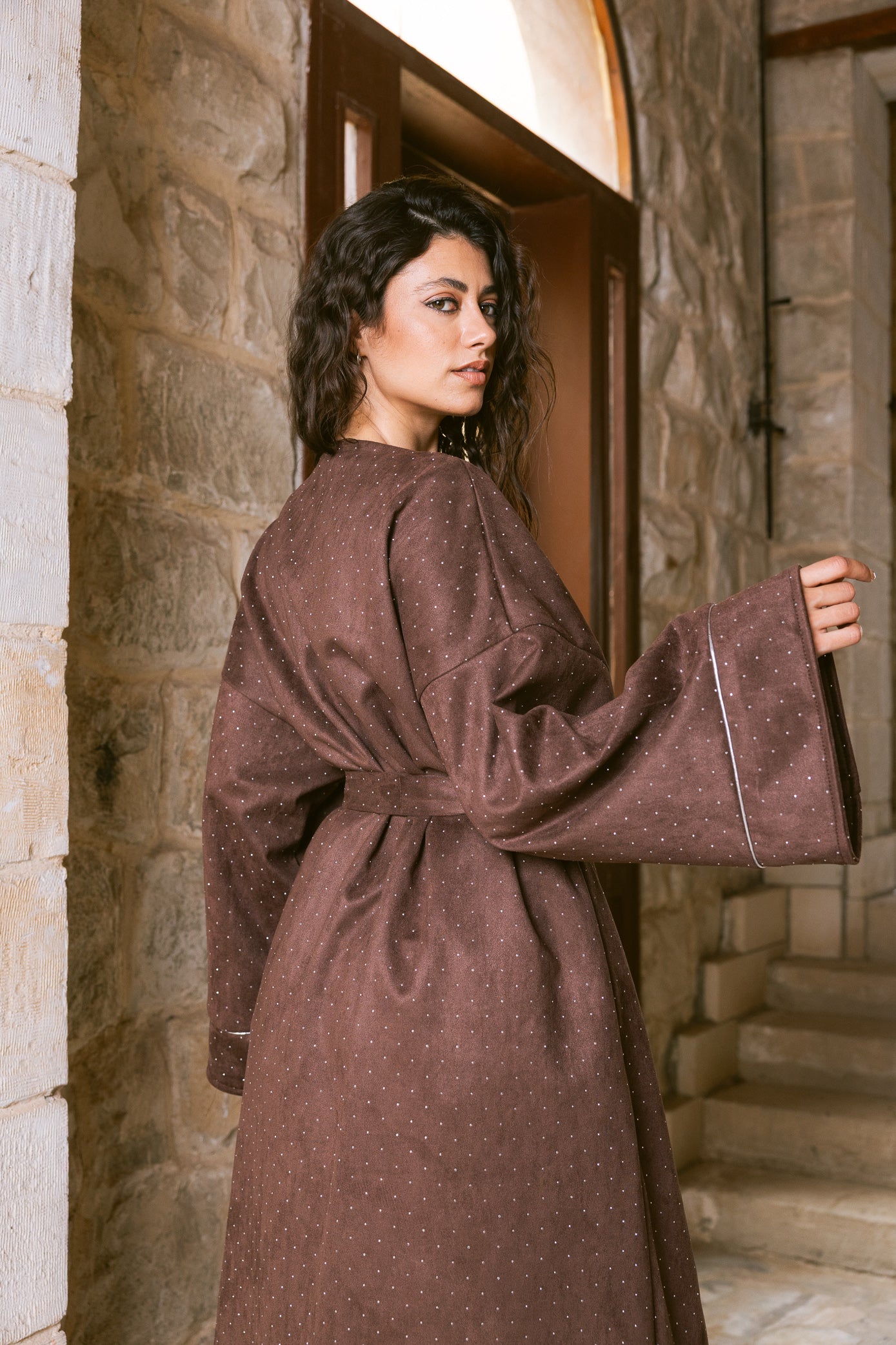 Sky Dust Kaftan - Chocolate