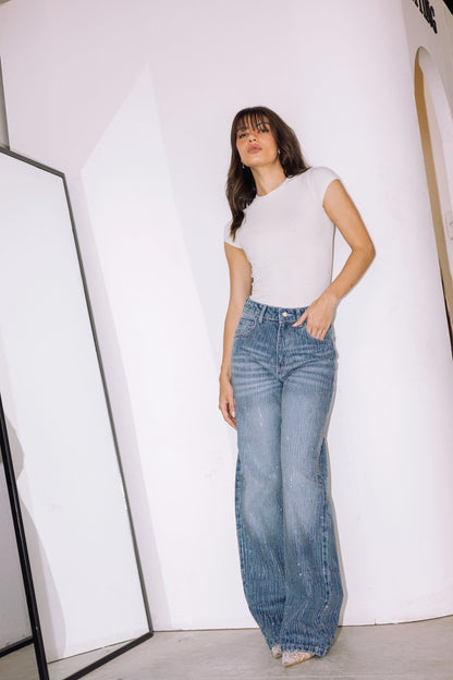 Showstopper Denim Pants - Washed Blue