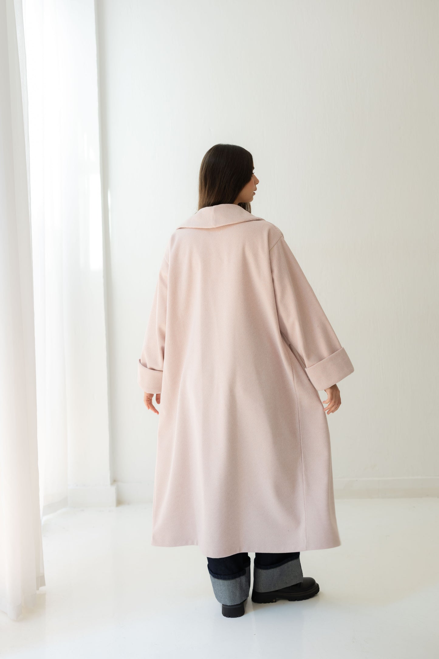 All Eyes Here Coat - Soft Pink
