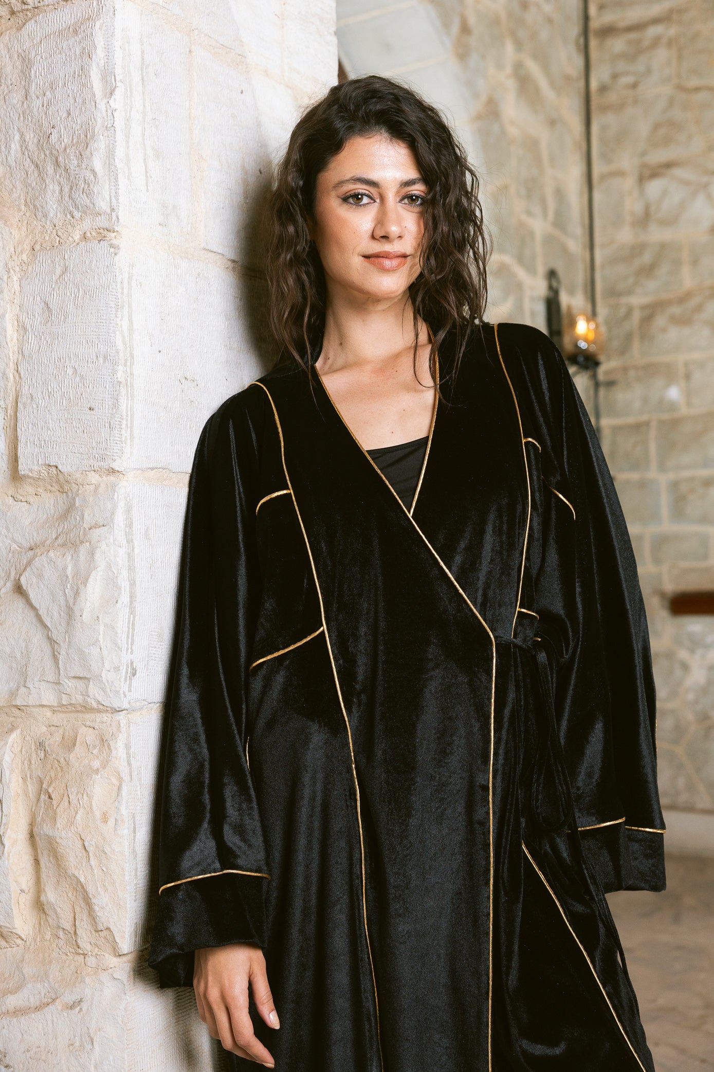Winter Whisper Kaftan - Black