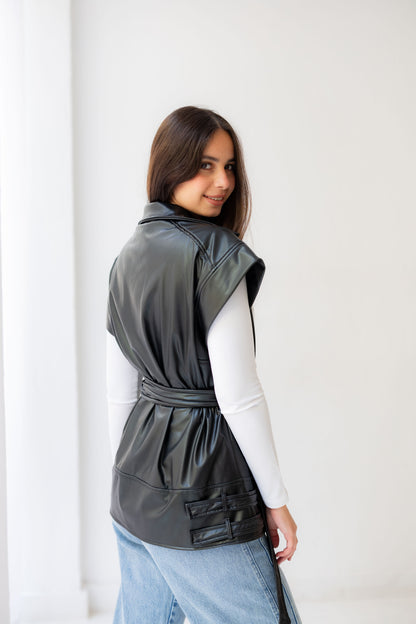 Statement Vest - Black