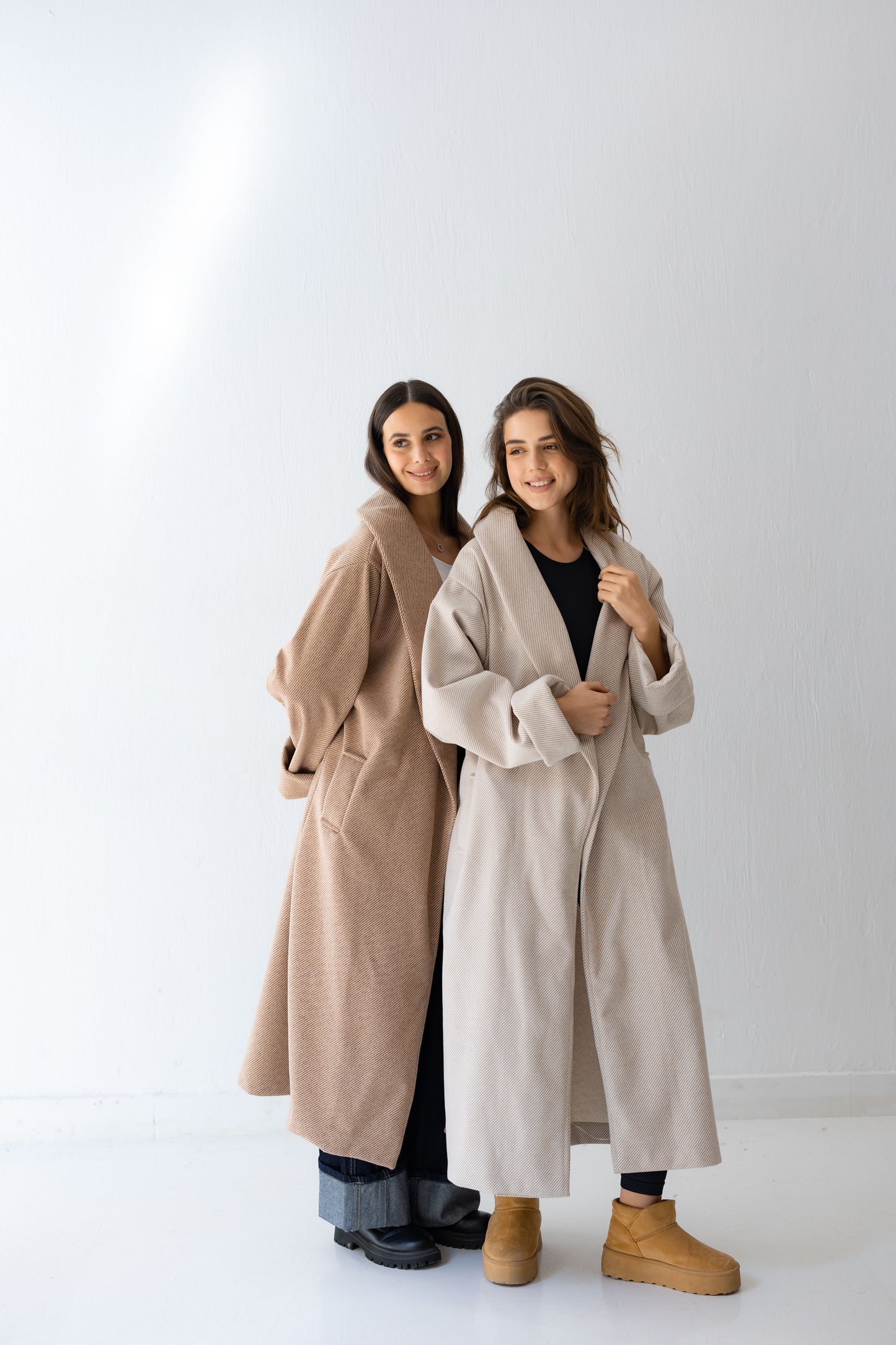 All Eyes Here Coat - Almond