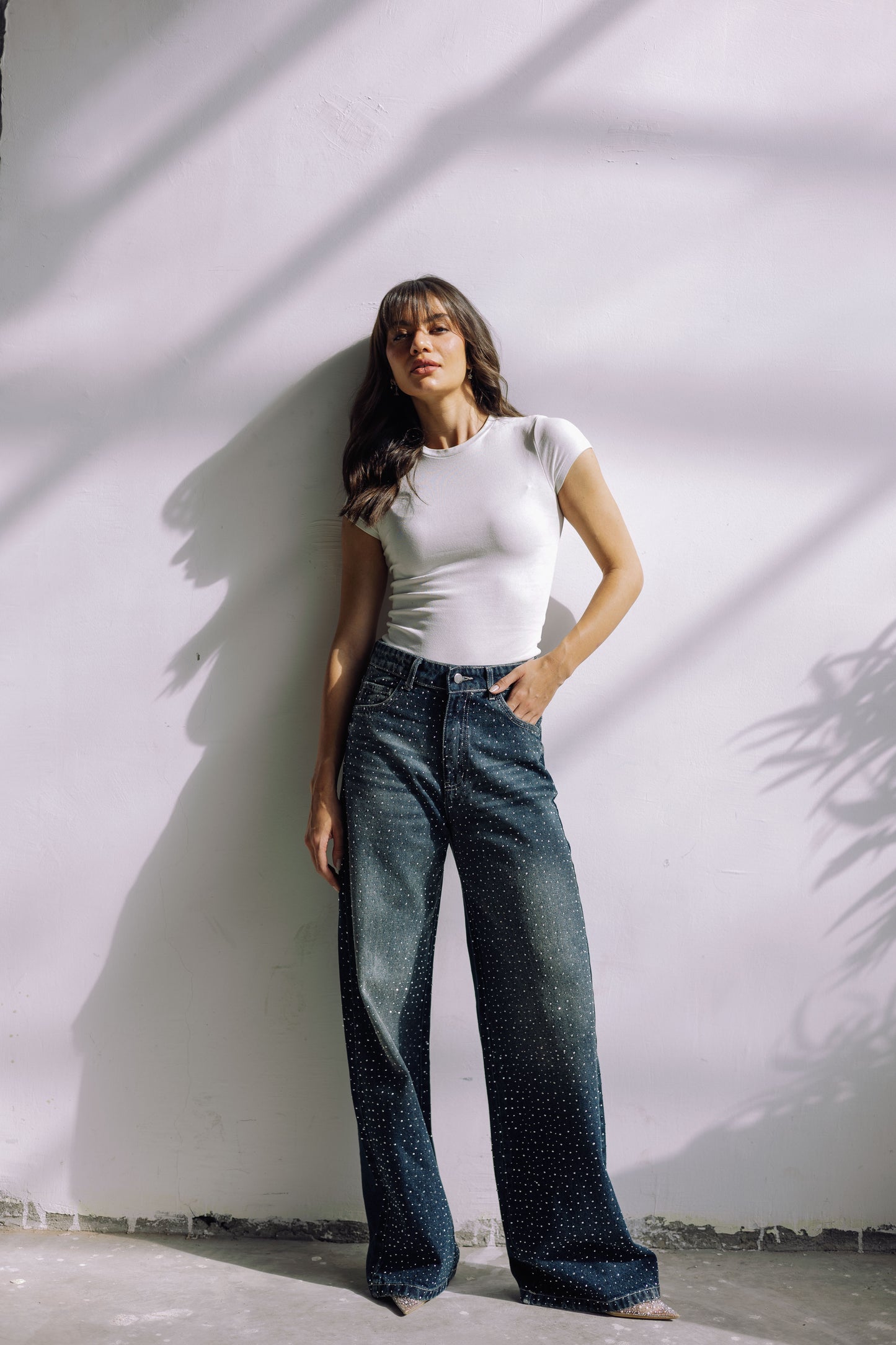 Midnight Spark Jeans - Smoky Blue