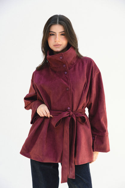 Comfort Zone Jacket - Burgundy
