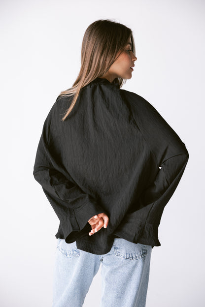Ruffles Top - Black