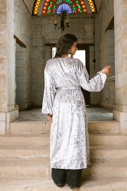 Moonfall Kimono - Silver