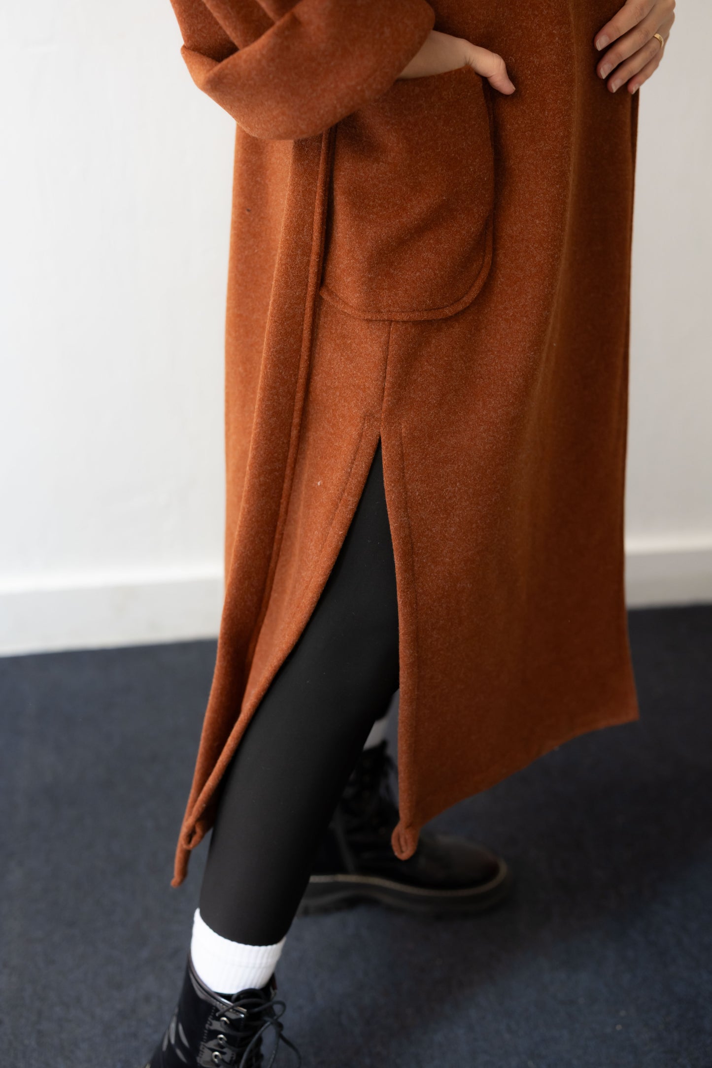 Keep Me Warm Coat - Brick