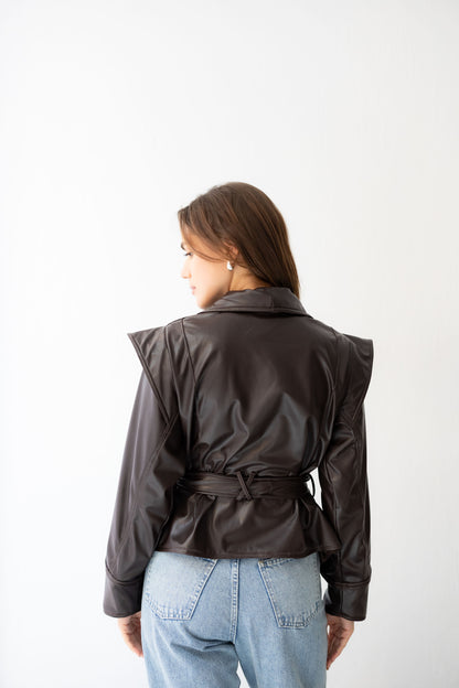 Bold As Love Leather Jacket - Brown