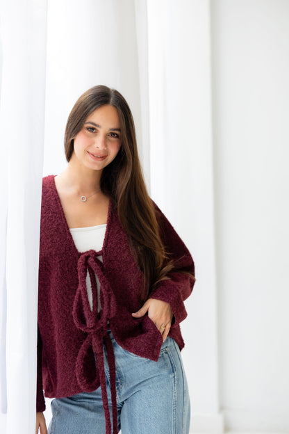 Dream Butterfly Top - Burgandy