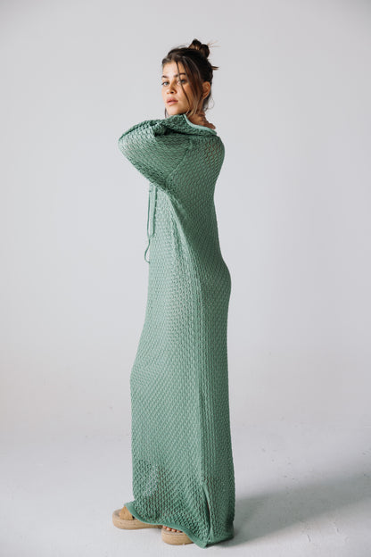 Earthy Knit Dress - Olive