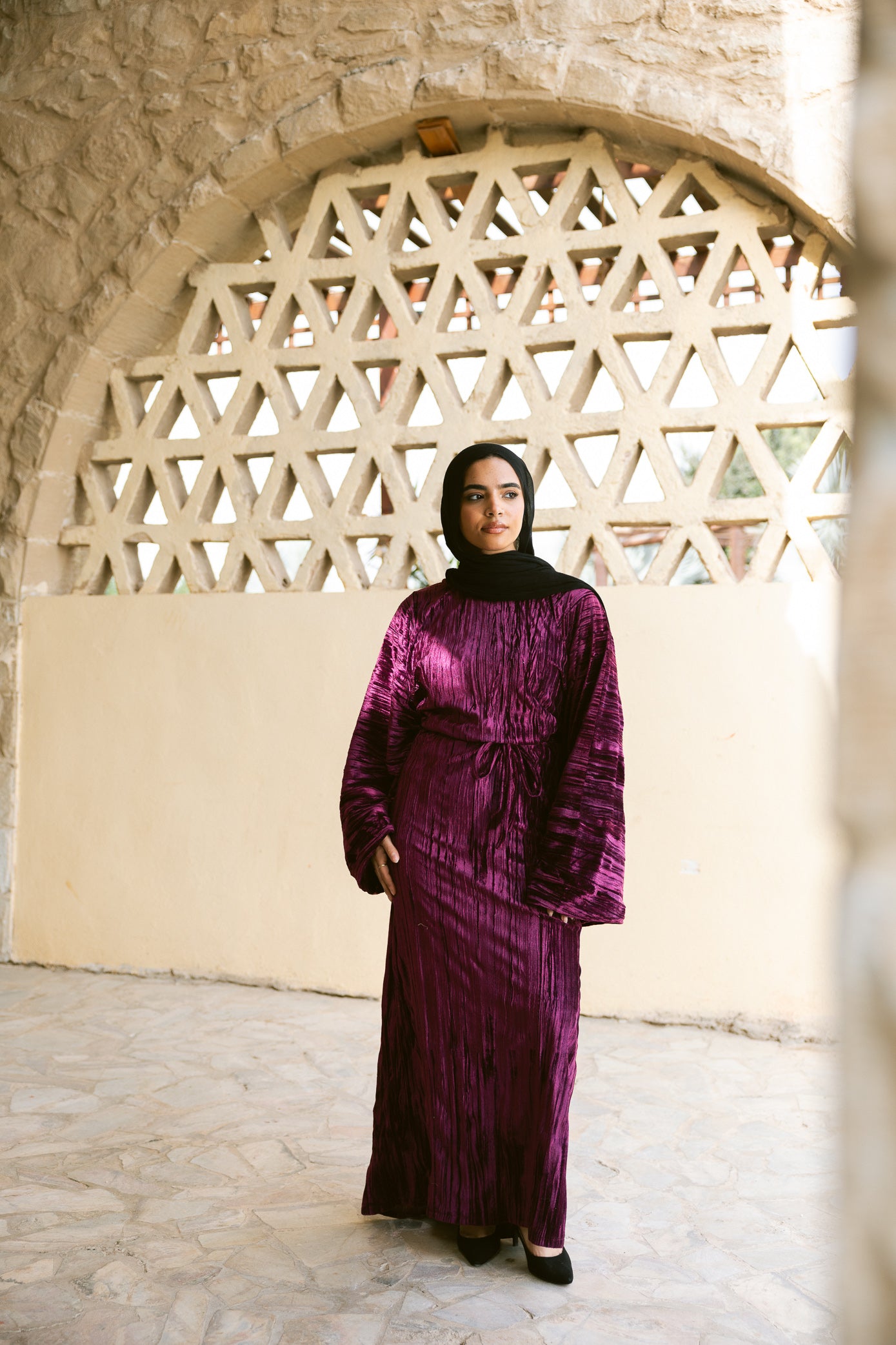 Butterfly Dress - Burgundy