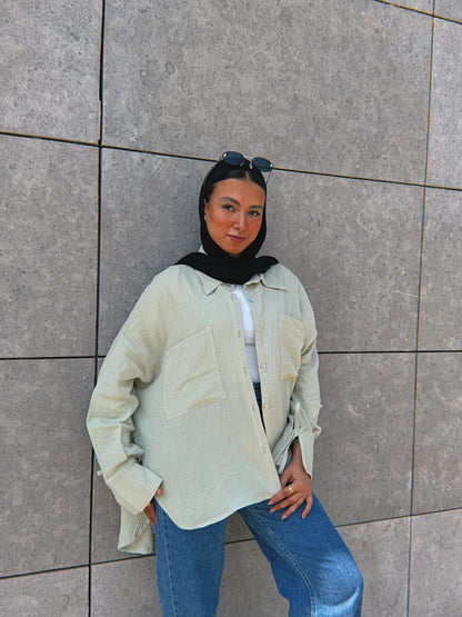 Blooming Shirt - Basil