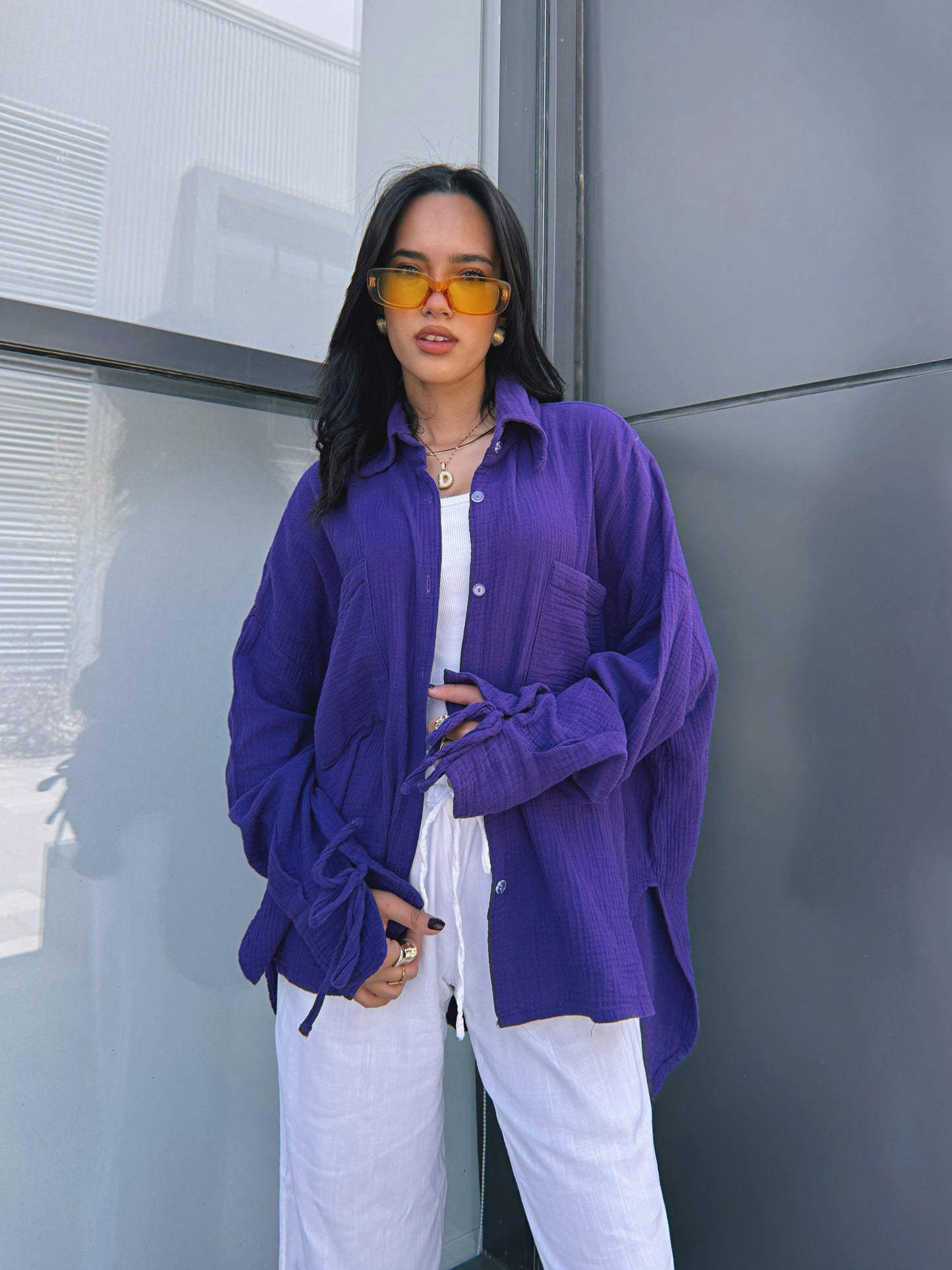 Blooming Shirt - Violet