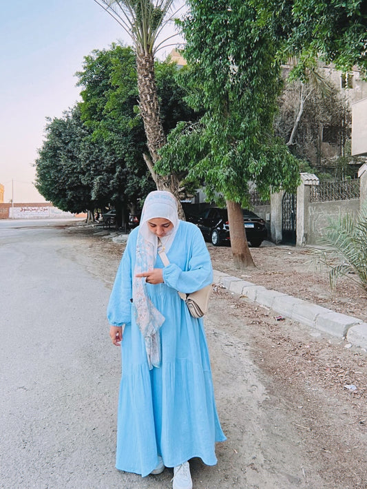 Blossom Beach Dress - Babyblue