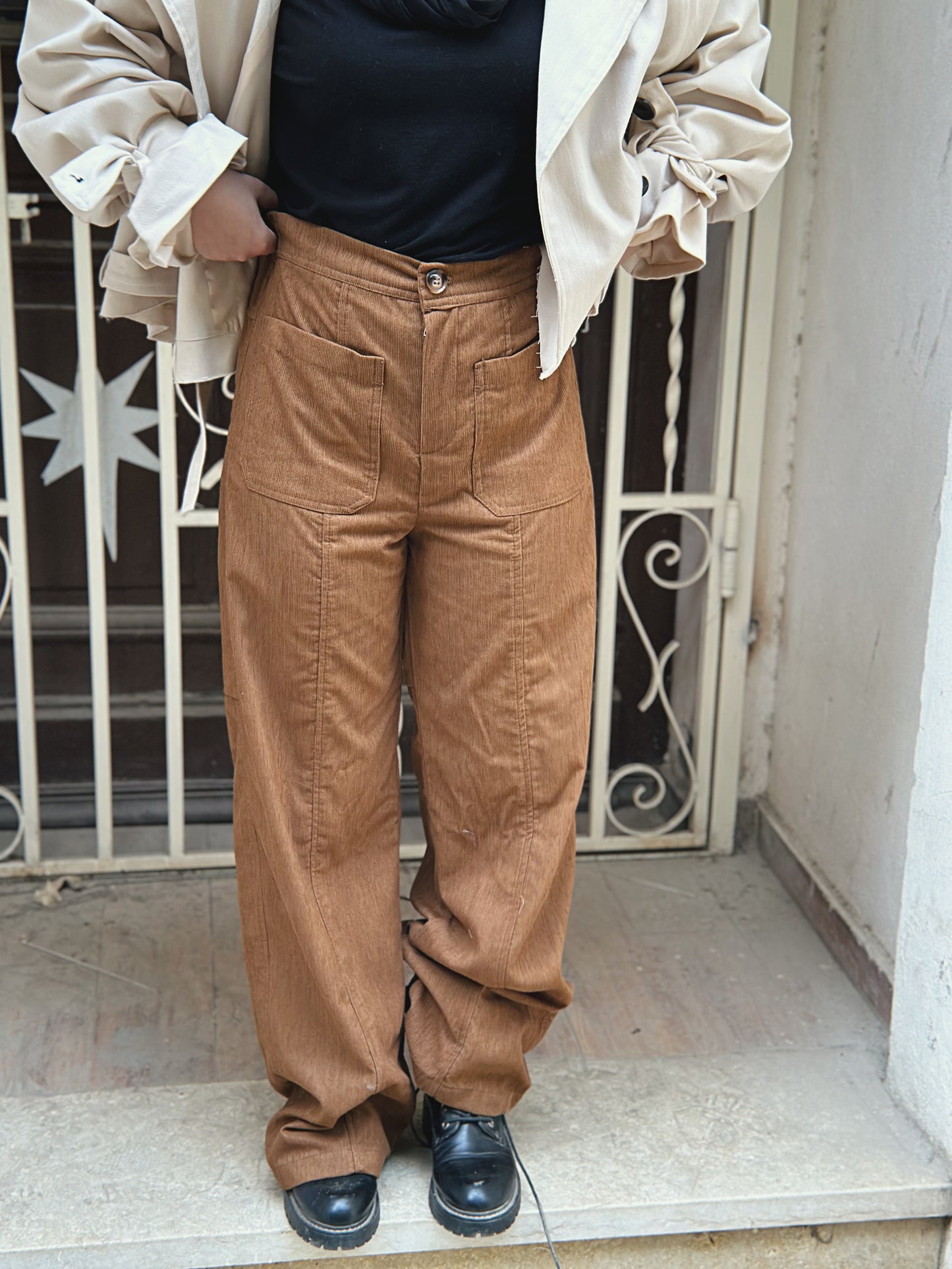 Corduroy Pants - Camel